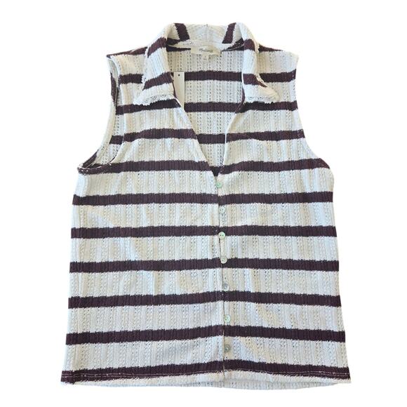 Madewell Crochet-Knit V-Neck Sweater Vest Size S NWT - Picture 2 of 7